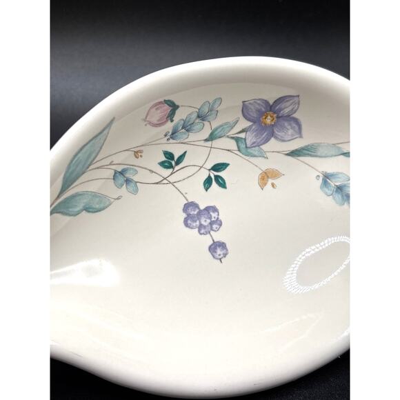 Vintage Pfaltzgraff Pottery Spoon Rest ‘April’ Pattern Floral Discontinued - Picture 2 of 5